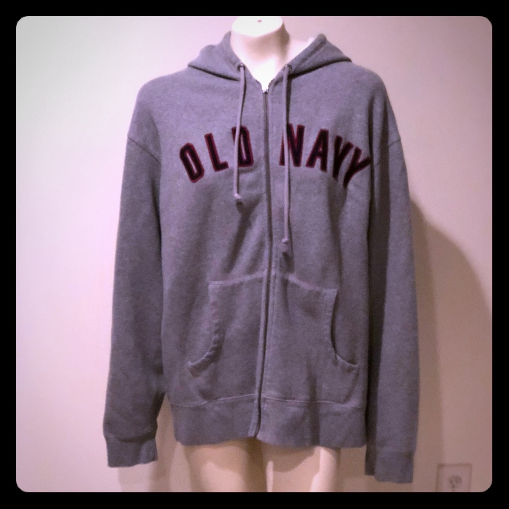 Old Navy Gray men’s zip up jacket. XL